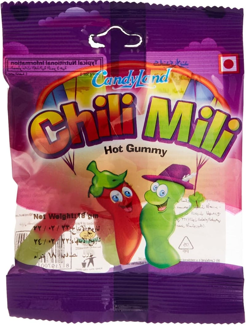 Candyland Chili Mili Hot Gummy Candy, 18 gm, Pack of 24 - Image 2