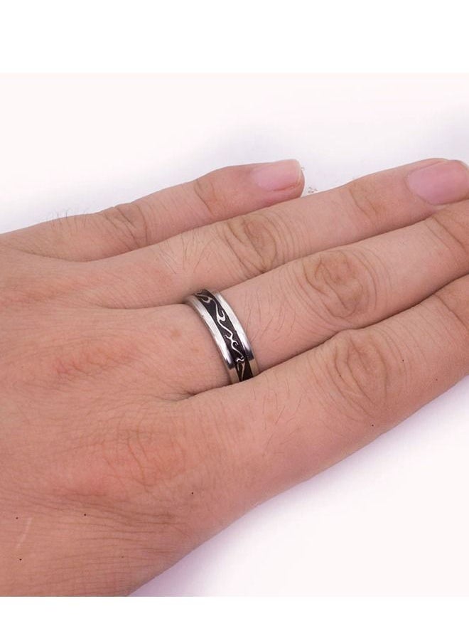 5esha - Stainless Steel Elegant Design Ring For Unisex - Image 1