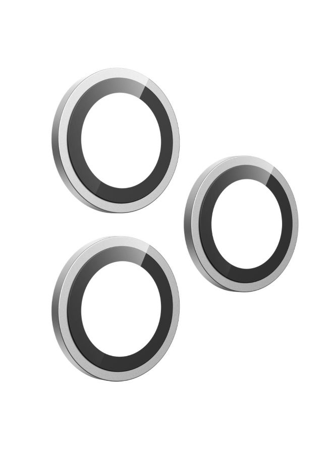 devia iPhone 17 Pro / 17 Pro Max Lens Protector Silver - Tempered Glass with Titanium Frame Premium Dual AR Protection and 99% Ultra Clear - Image 1