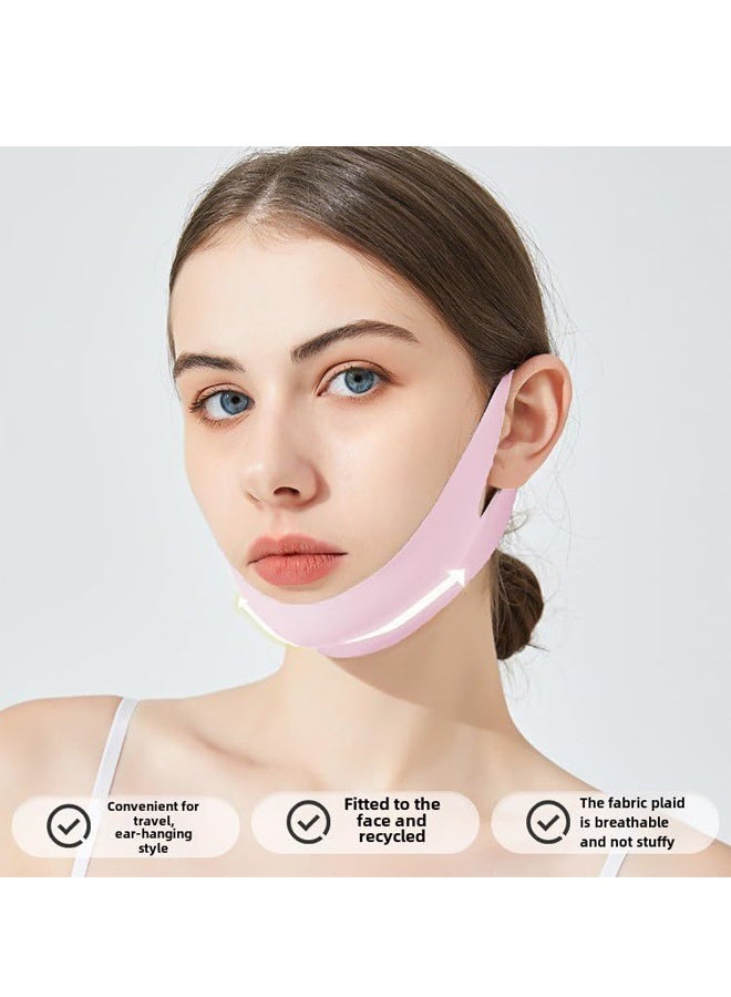 Pink Reusable V Line Face Lifting Chin Strap Double Chin Reducer Mask Skin Tightening Anti Sagging Belt - Image 5