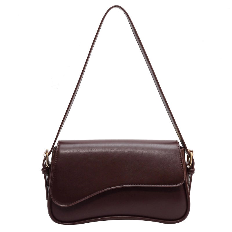 feujury Shoulder Bag for women Y2K Crossbody Vegan Leather Purse Straps Retro Clutch Hobo Hadbags with 2 Removable (A-coffee Color) - Image 1
