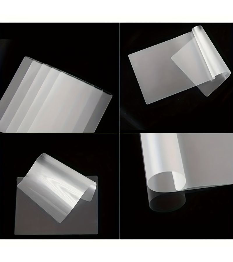 100pcs 4.3x6.3 Inch Clear Thermal Laminating Sheets 70 Mic PVC Non Electric Office Equipment - Image 5