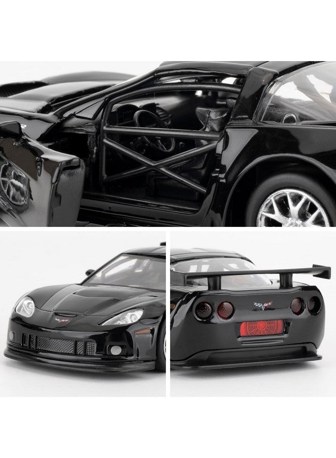 RMZ City 1/36 Die-cast Alloy Car, Chevrolet Corvette C6R Model Car, Toy Car with Pullback Function, Model Toy for Collection, Gift for Boys and Girls (Black) - Image 4
