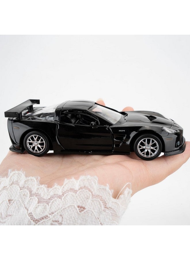 RMZ City 1/36 Die-cast Alloy Car, Chevrolet Corvette C6R Model Car, Toy Car with Pullback Function, Model Toy for Collection, Gift for Boys and Girls (Black) - Image 5