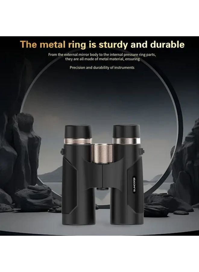 Suncore 10x42 HD Professional Binoculars For Adults Metal Wheel Focus Bird Watching - Image 5
