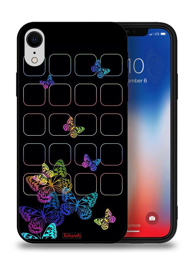 Tolwak Apple iPhone XR Protective Case Colorful Butterflies - Image 1