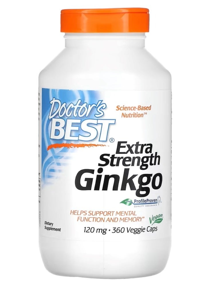 Doctor's BEST Extra Strength Ginkgo 120mg360VC 