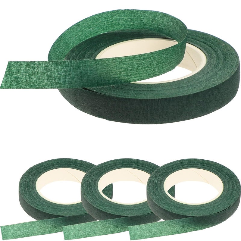 Safigle Green Floral Tape 4Pcs Stem Wrap for Bouquet Making DIY Flower Arrangement - Image 2