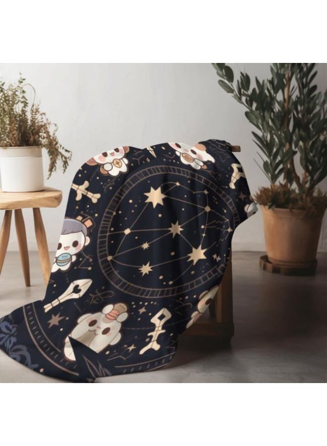 عام بطانية رقيقة من الفانيلا الكرتونية للأطفال والرضع (دافئة ومريحة، ومناسبة للنوم والألعاب) 70 سم * 100 سم - Image 4