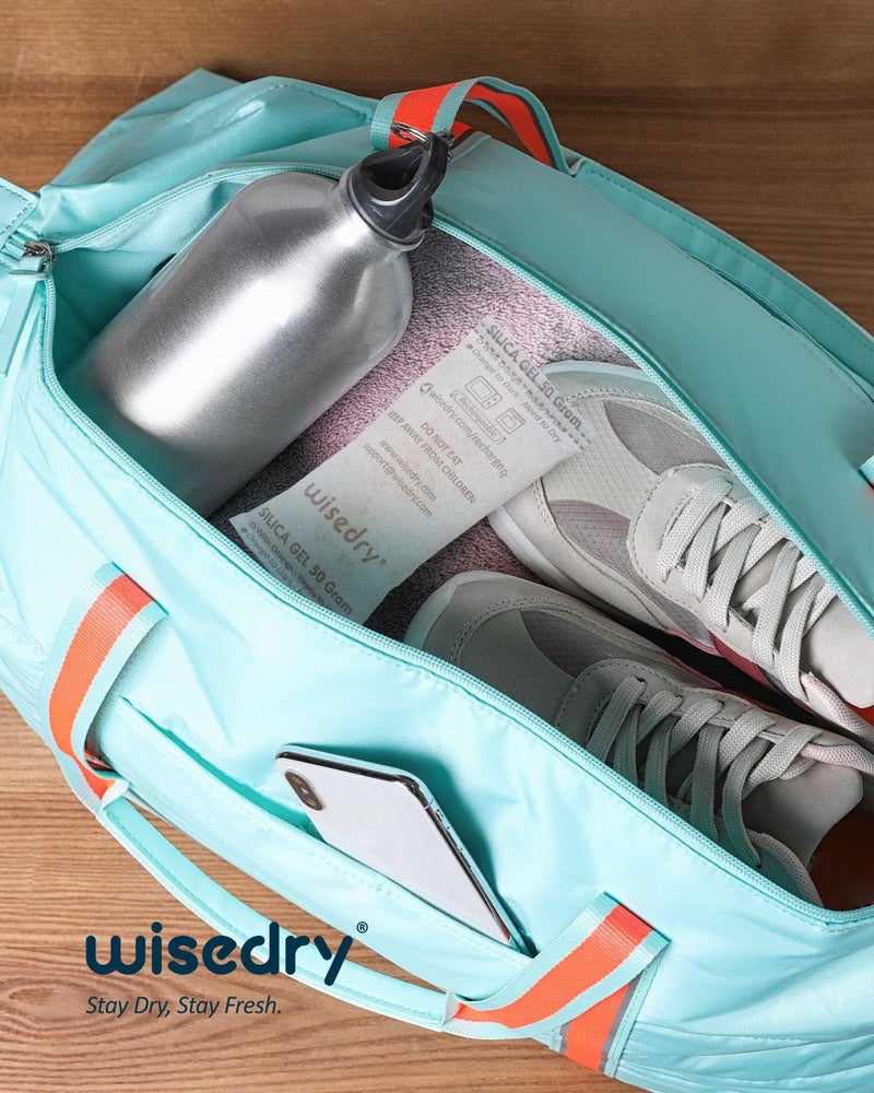 wisedry 50 Gram [6PACKS] Rechargeable Silica Gel Desiccant Packets Fast Reactivate Desiccant Bags Orange to Green indicating for Air Dryer Food Grade - Image 3