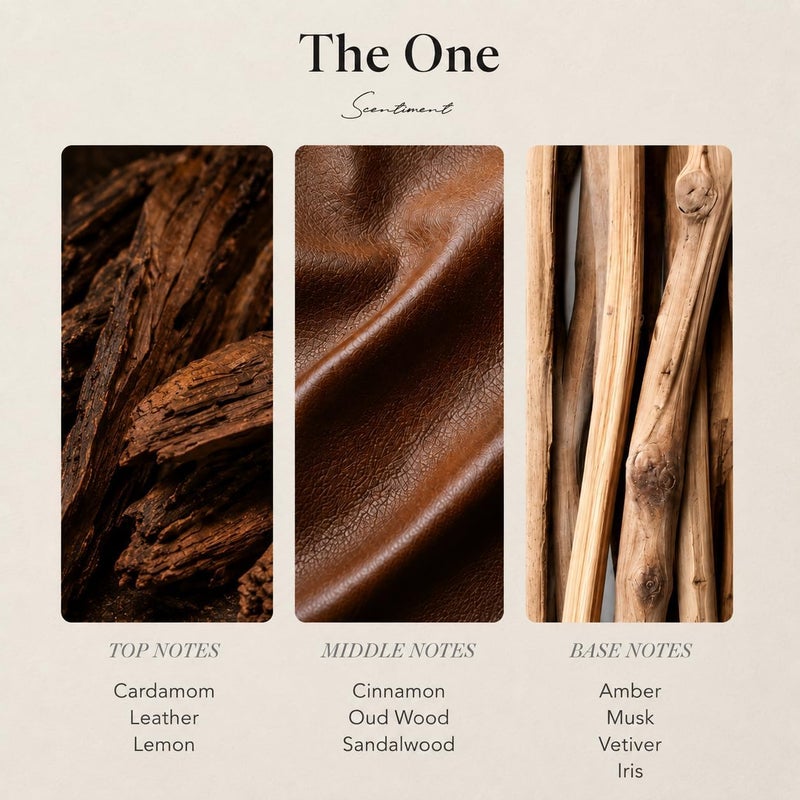 Scentiment Diffuser Oil - The One | Inspired by 1 Hotel® Miami Beach Lobby Scent | Aromatherapy Fragrance Oil | Notes of Cardamom, Leather, Lemon with Cinnamon & Sandalwood (20 mL) - Image 3