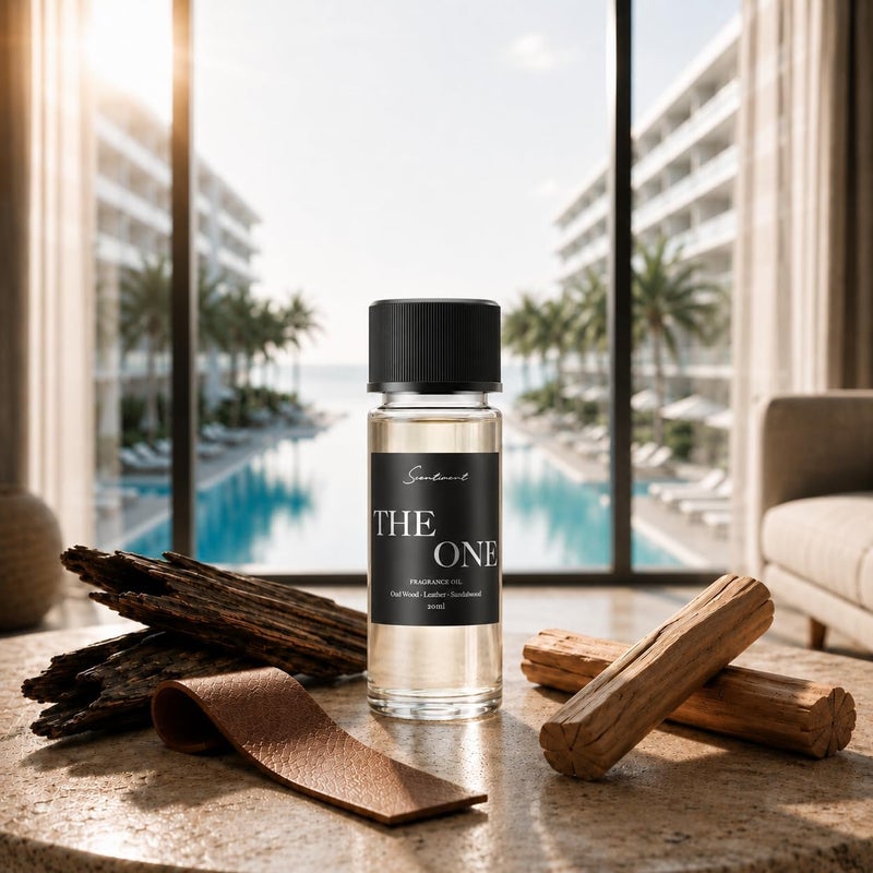 Scentiment Diffuser Oil - The One | Inspired by 1 Hotel® Miami Beach Lobby Scent | Aromatherapy Fragrance Oil | Notes of Cardamom, Leather, Lemon with Cinnamon & Sandalwood (20 mL) - Image 2
