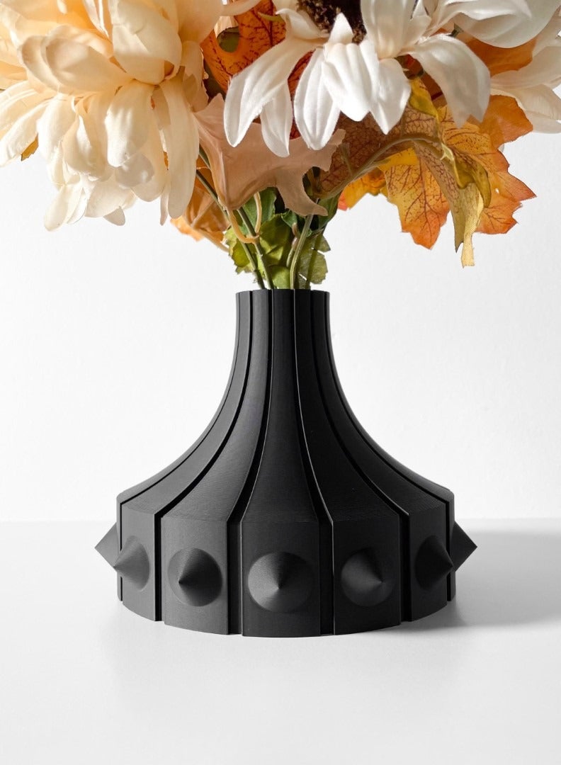 3D Brothers Rinsu Modern Short Vase - Elegant Home Decor for Dried and Preseved Flowers  - Image 1