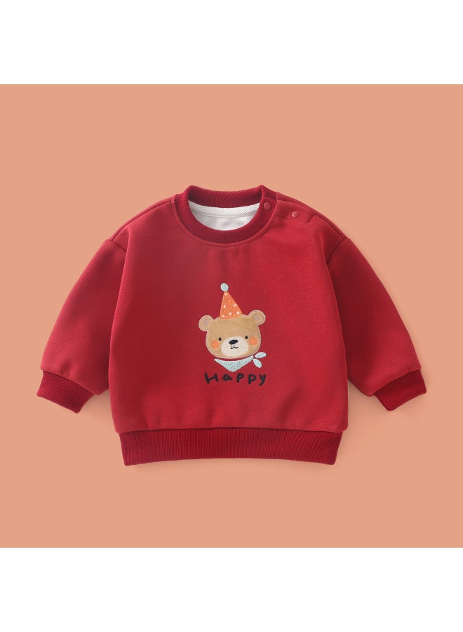 Baby Sweatshirts For Boys And Girls, Autumn Long-sleeved Kidsren's Clothing, Spring And Autum Kidsren's Round Neck Baby Style Tops And Bottoming Shirts