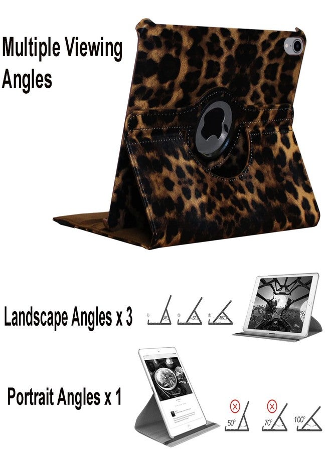 JYtrend Case for 2022 iPad 10th Generation 10.9 inch, Rotating Stand Smart Magnetic Auto Wake Up/Sleep Cover for Model A2696 A2757 A2777 MPQA3LL/A MPQ13LL/A MQ6K3LL/A MQ6U3LL/A (Leopard) - Image 5