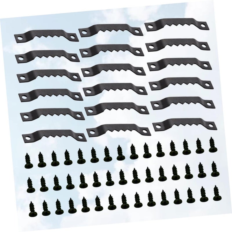 Serrated Hangers Picture Frame Hooks 150 Pack Easy Install Lightweight Storage Black 3 7x0 6x0 4cm - Image 4