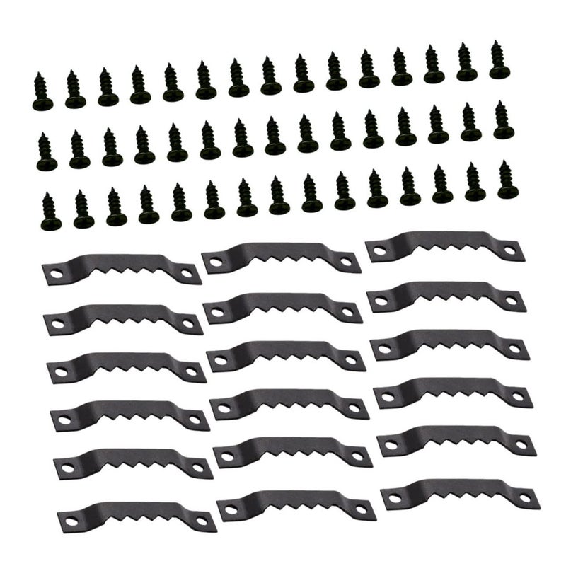 Serrated Hangers Picture Frame Hooks 150 Pack Easy Install Lightweight Storage Black 3 7x0 6x0 4cm - Image 2