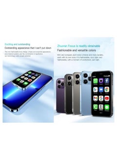 Raxoom i Pro Super Mini Mobile Phone Android Quad Core Titanium Silver, Mobile Mini Smartphone Ultra Small Pocket Student Children Men and Women  - Image 4
