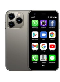 Raxoom i Pro Super Mini Mobile Phone Android Quad Core Titanium Silver, Mobile Mini Smartphone Ultra Small Pocket Student Children Men and Women  - Image 2