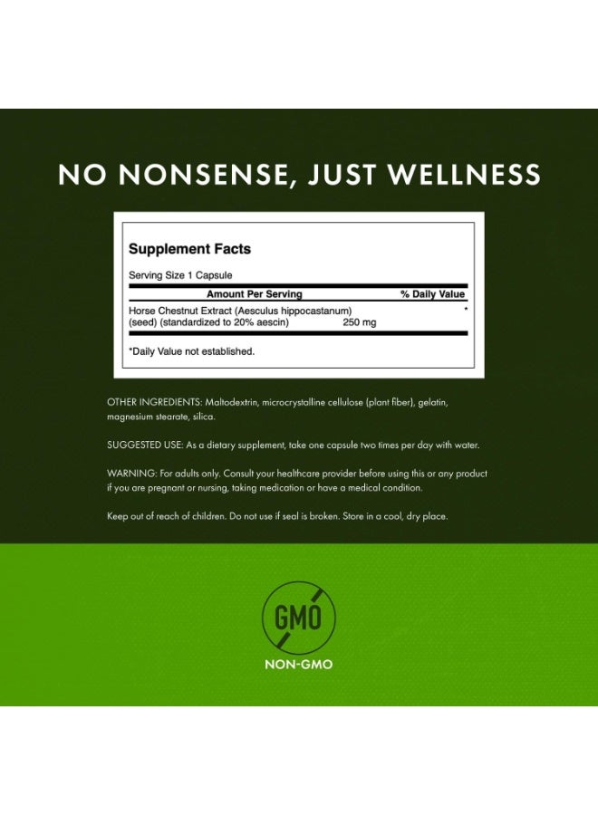 SWANSON Horse Chestnut Extract 250 mg, 120 Capsules - Image 2