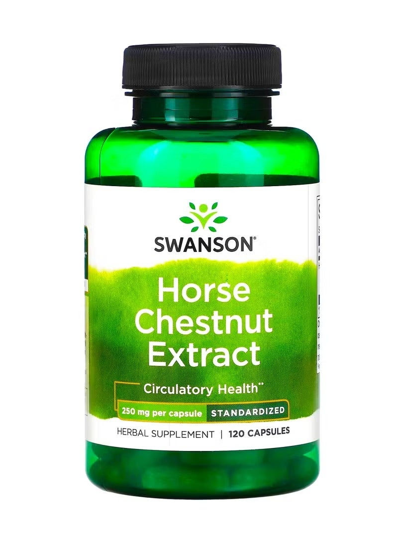 SWANSON Horse Chestnut Extract 250 mg, 120 Capsules - Image 1