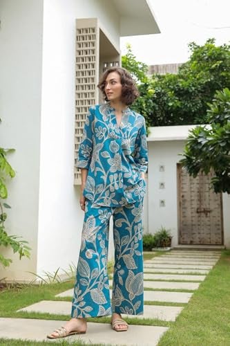 Kalaanj Kurta Set for Women || Women coords Set (SP-226-2XL) Blue - Image 2