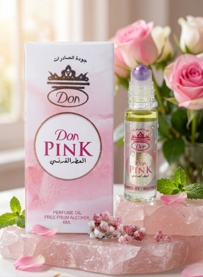 دون بينك (DON) – عطر زيت فرنسي بكرة دوارة – 6 مل – خالي من الكحول - Image 5