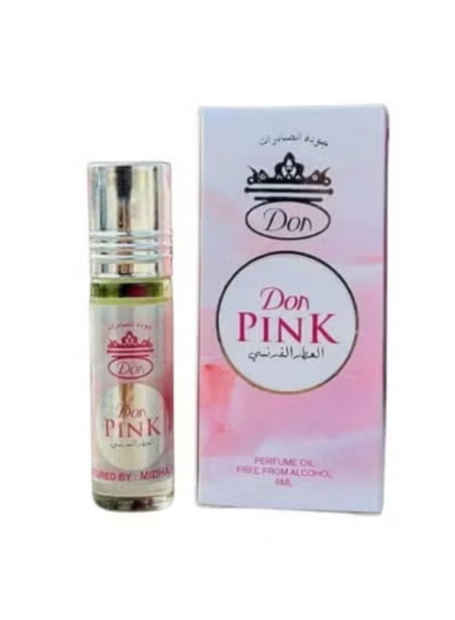 دون بينك (DON) – عطر زيت فرنسي بكرة دوارة – 6 مل – خالي من الكحول - Image 3