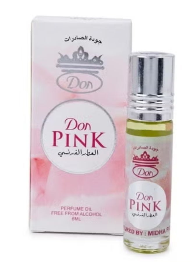 دون بينك (DON) – عطر زيت فرنسي بكرة دوارة – 6 مل – خالي من الكحول - Image 2