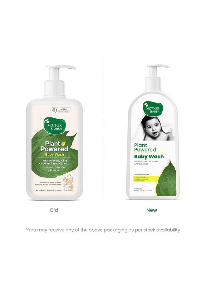 Plant Powered Baby Wash | Advanced Natural Body Wash For Babies With Avacado Oil, Aloevera & Chamomile- 400Ml - pzsku/Z015E7B0AFD90564B6A80Z/45/_/1733731460/a5883d9e-228a-4ddc-9ee7-b6a8711943c3