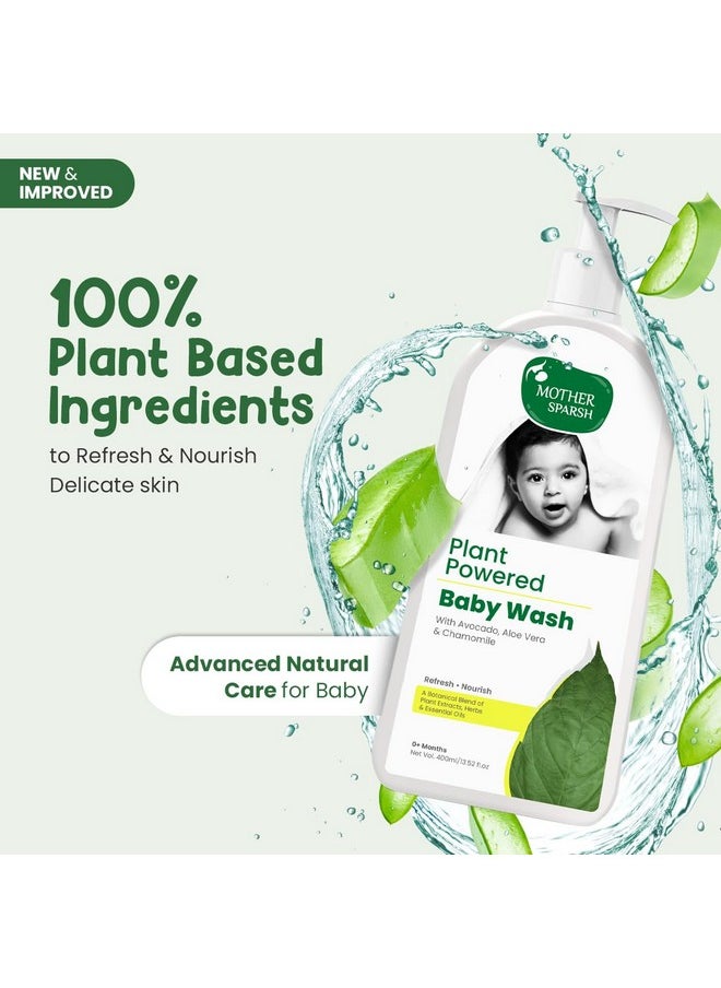 Plant Powered Baby Wash | Advanced Natural Body Wash For Babies With Avacado Oil, Aloevera & Chamomile- 400Ml - pzsku/Z015E7B0AFD90564B6A80Z/45/_/1733731463/a7e0f1e7-3d5e-4fa8-a8a7-a4e4f081fa21