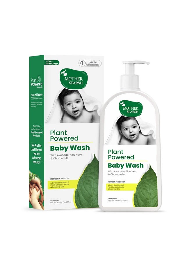 Plant Powered Baby Wash | Advanced Natural Body Wash For Babies With Avacado Oil, Aloevera & Chamomile- 400Ml - pzsku/Z015E7B0AFD90564B6A80Z/45/_/1733731465/932a63f5-b204-4b86-88fc-4a678cb22a9c