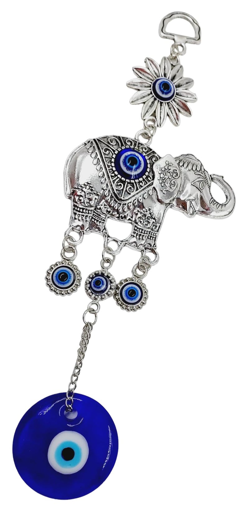 ARTISKRITI Elephant Evil Eye Hanging Nazar Suraksha Nazar Battu for Home Entrance Decoration, Protection, Good Luck and Prosperity - Image 3