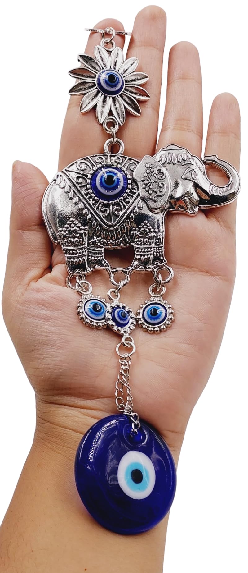 ARTISKRITI Elephant Evil Eye Hanging Nazar Suraksha Nazar Battu for Home Entrance Decoration, Protection, Good Luck and Prosperity - Image 5