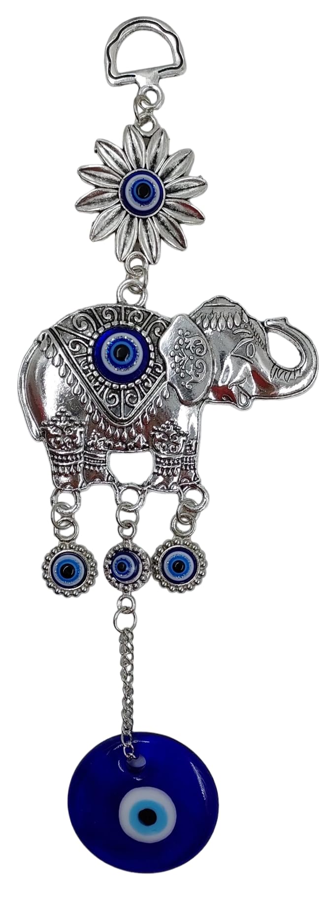 ARTISKRITI Elephant Evil Eye Hanging Nazar Suraksha Nazar Battu for Home Entrance Decoration, Protection, Good Luck and Prosperity - Image 4