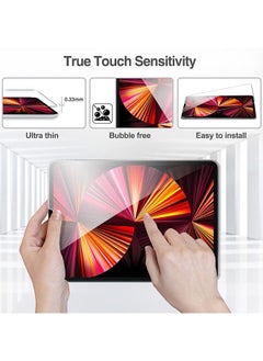 روك بو واقي شاشة iPad Pro 11 2022 2021 2020 2018 ، واقي شاشة واقي شاشة من الزجاج المقوى لجهاز iPad Pro 11 4th 2022 / 3rd Gen 2021 / 2nd Gen 2020 / 1st Gen 2018 شفاف  - Image 5