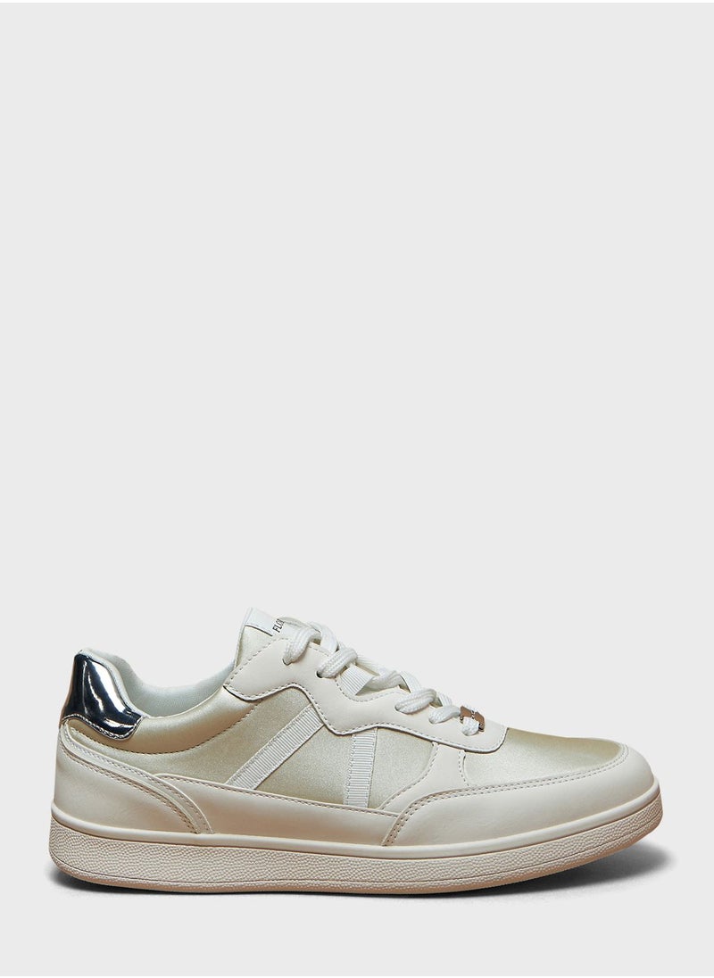 Flora Bella - Lace Up Low Top Sneakers - Image 1