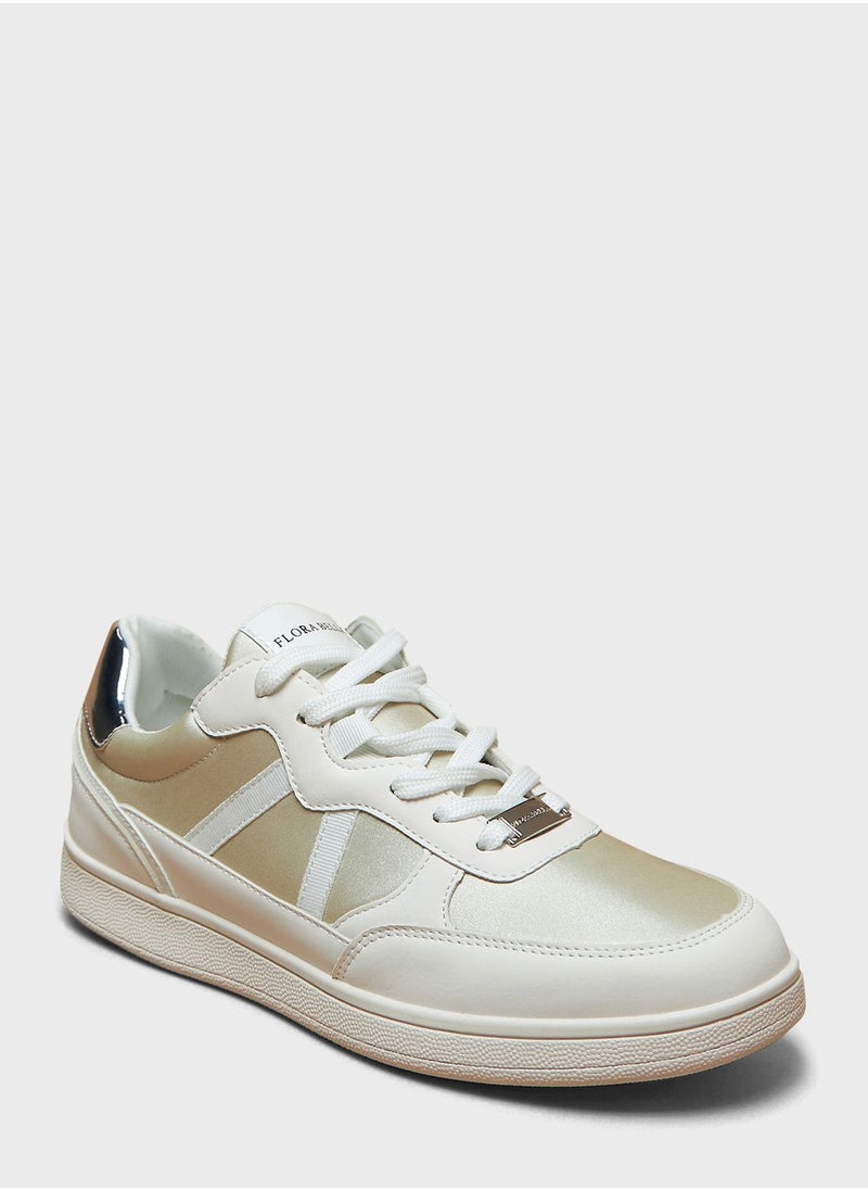 Flora Bella - Lace Up Low Top Sneakers - Image 1