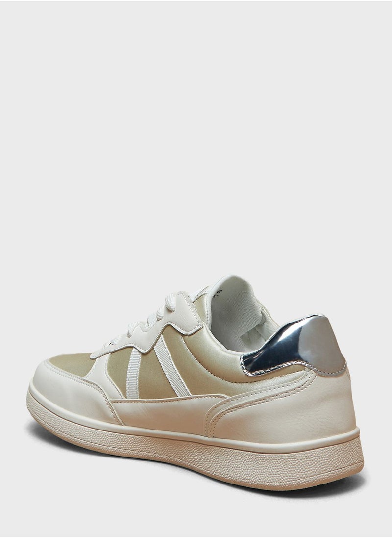 Flora Bella - Lace Up Low Top Sneakers - Image 1