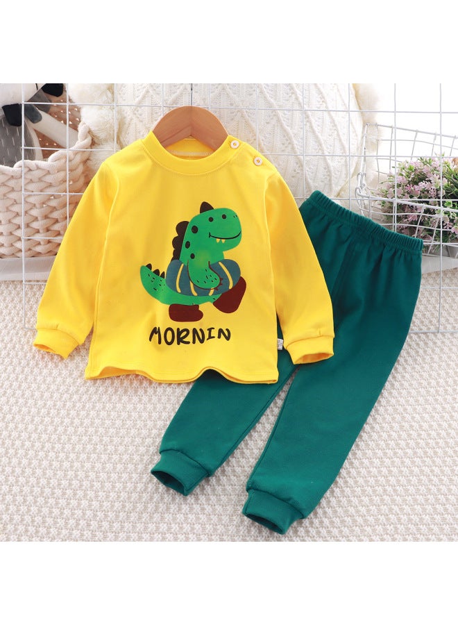 Children's Underwear Set Cotton New Boys Autumn Pajamas Female Baby Autumn Clothes Autumn Pants Home Clothes Children's Clothing