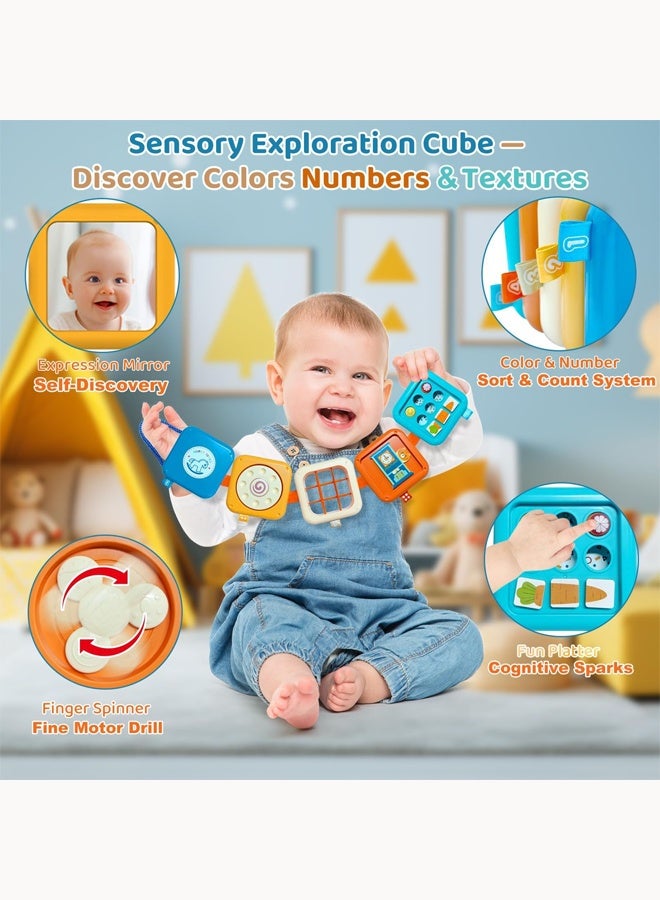 Aissiora Baby busy toys Multi-functional movable block toy Exercise hand-eye coordination Early education toys Intellectual development Suitable for babies from 6 months onwards - Image 4