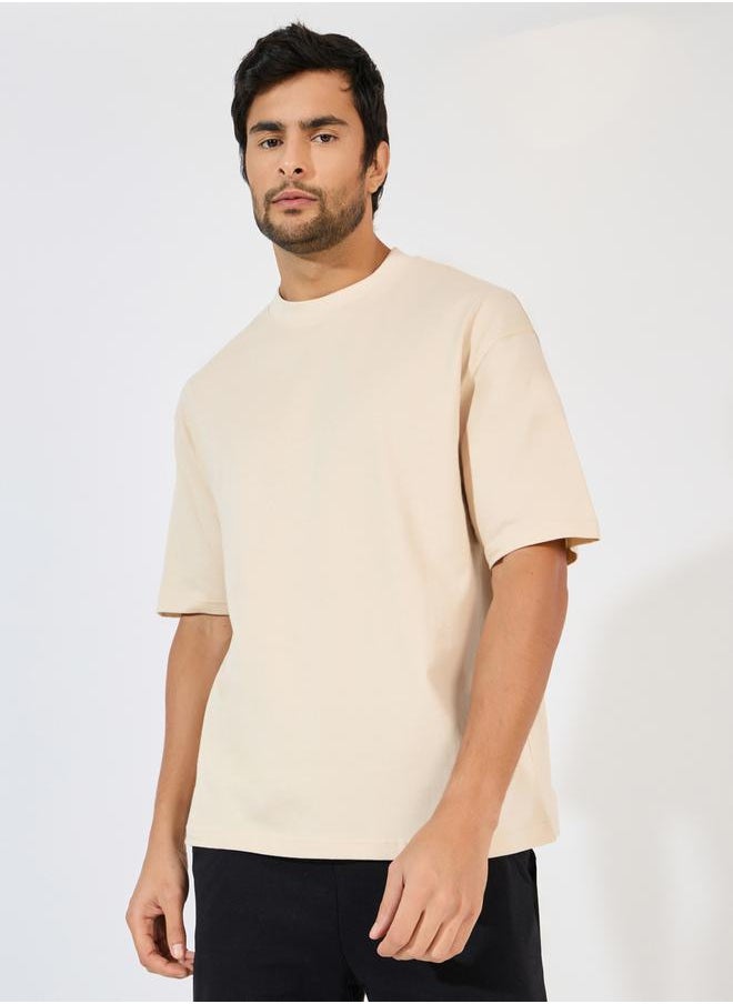 Styli Mock Neck Oversized T-Shirt  - Image 1