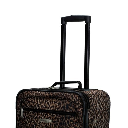 Rockland Fashion Softside Upright Luggage Set, Leopard, 2-Piece (14/19) - Image 5