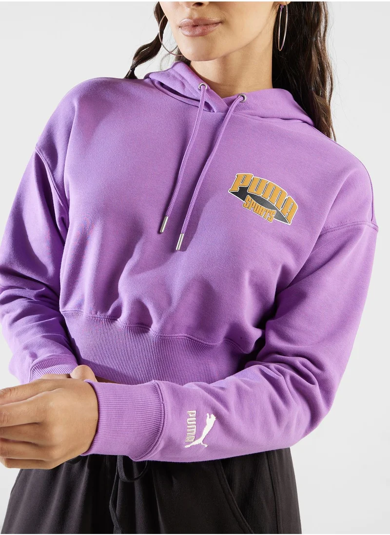 PUMA Team For The Fanbase Cropped Hoodie