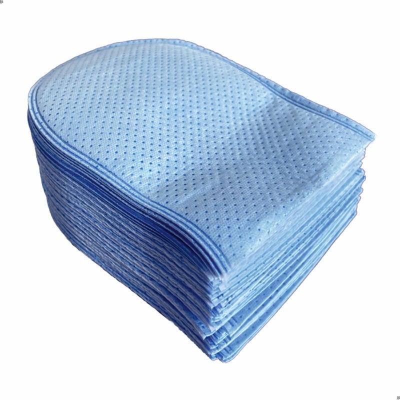 Filtra Filtra® Disposable Absorbent Wash Glove, Cleaning Glove, Cleaning Mitt | Glove Shaped | Multi Use: Surface, Shoes, Skin, Body, Salon, Spa, Gym, Shoes, Car | Pack of 50 Gloves (Oval Glove)  - Image 1