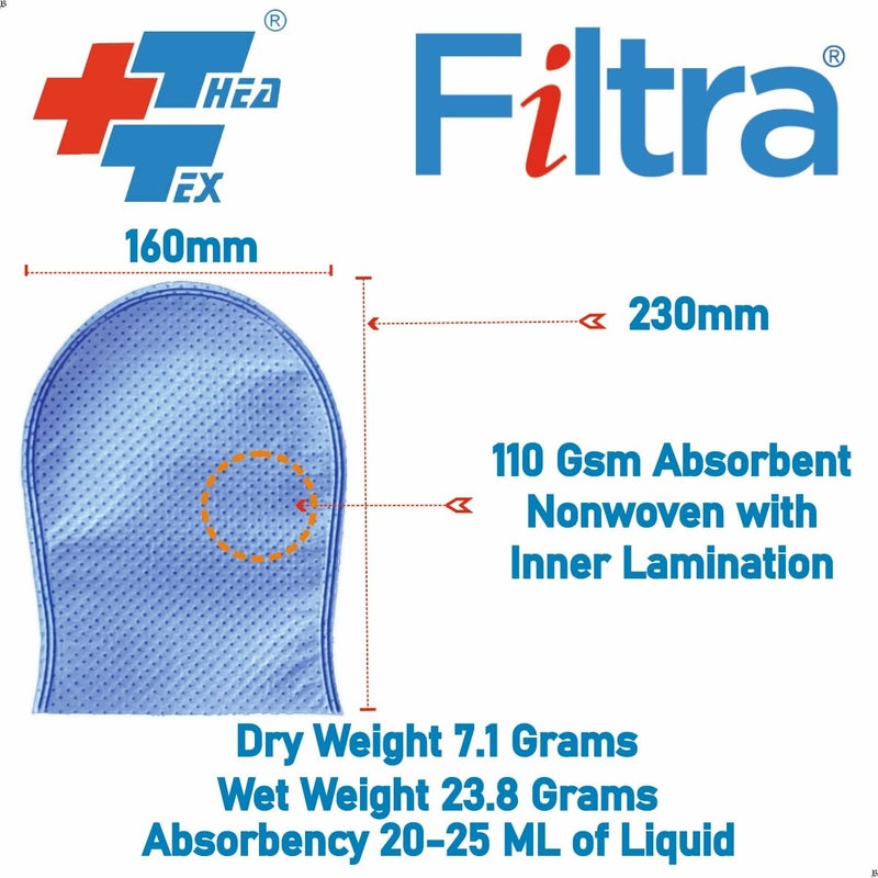 Filtra Filtra® Disposable Absorbent Wash Glove, Cleaning Glove, Cleaning Mitt | Glove Shaped | Multi Use: Surface, Shoes, Skin, Body, Salon, Spa, Gym, Shoes, Car | Pack of 50 Gloves (Oval Glove)  - Image 3