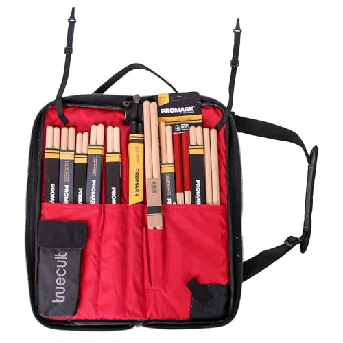 True Cult Drumsticks Carry Bag for 5A, 5B, 7A, 2B, Brushes and Drum Accessories (Grey) - Image 2