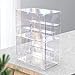 Nynelly 2 Tier Acrylic Display Case for Collectibles Clear Display Boxes with Shelves and Door Assemble Countertop Minifigure Showcase for Action FiguresFunko Pop Toys12Lx69 Wx167 H - Image 3