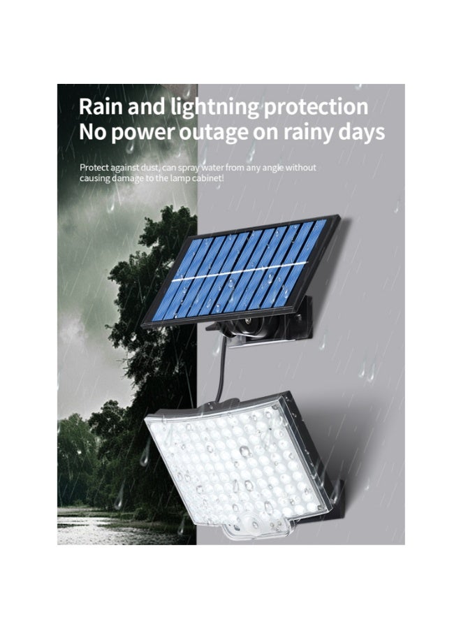 كيبول مصباح حائط صغير منفصل يعمل بالطاقة الشمسية في الهواء الطلق 118 مصباح LED في الفناء مع جهاز تحكم عن بعد IP65 مقاوم للماء مناسب 1800 مللي أمبير في الساعة للحائط والشرفة والسقيفة والجراج مع كابل 5 أمتار - Image 3