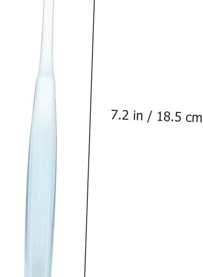 6pcs Crystal Clear Toothbrush Silver Ion Soft Bristles Wide Head for Deep Cleaning Green Pink - Image 3